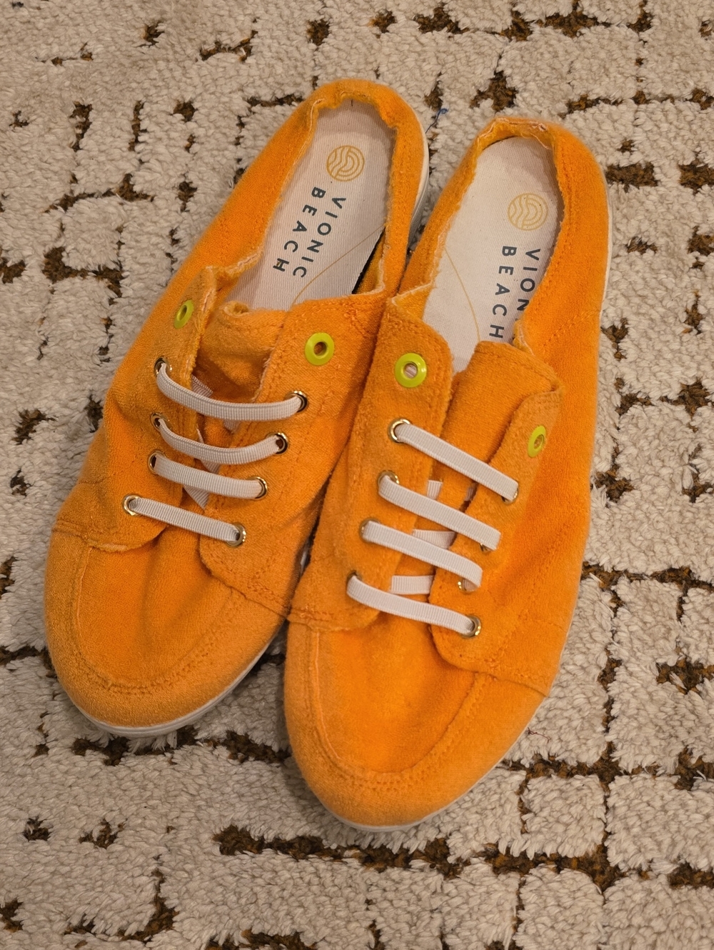 Vionic Orange Terry Slip-On Loafer Sz 12